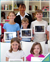 Elaine Bandy with Graduates